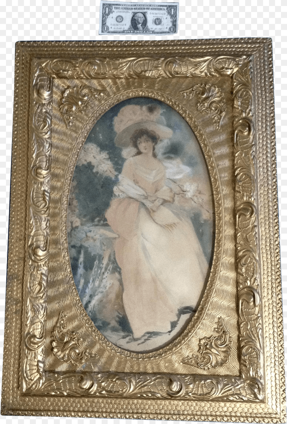 Download L Walker 19th Century Watercolor Painting Portrait 1 Us Dollar Free Png