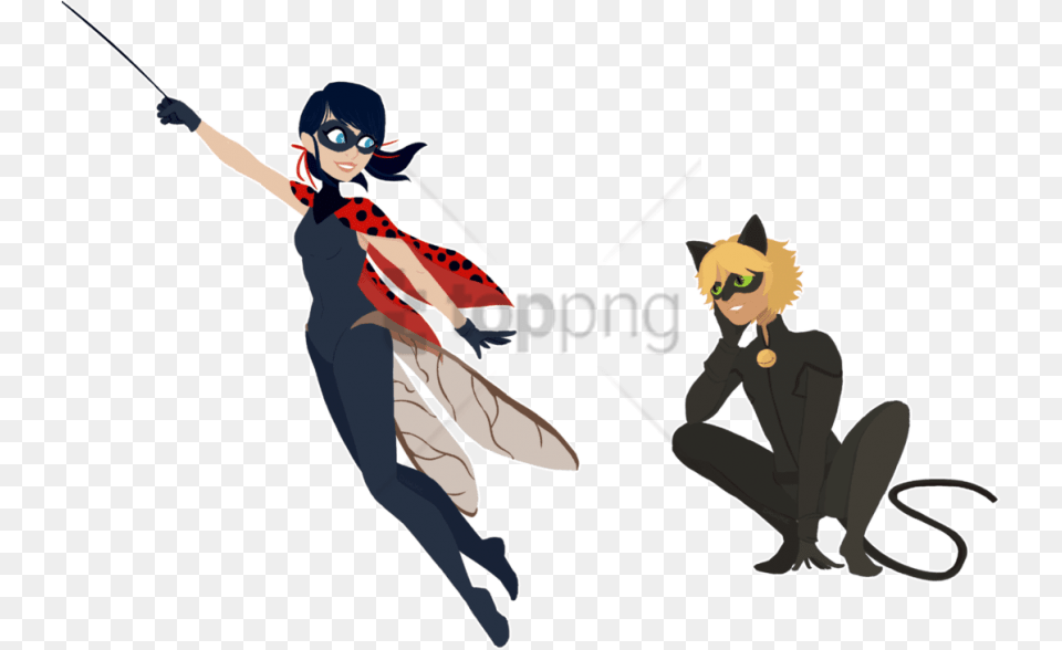 Download Ladybug And Chat Noir By Dashurie Miraculous Tales Of Ladybug Amp Cat Noir, Publication, Book, Comics, Adult Png