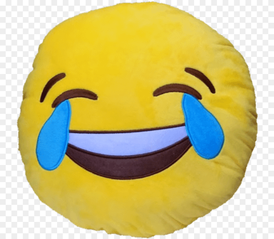 Laughing Crying Emoji Beanie Laughing Emoji Pillow, Cushion, Home Decor, Plush, Toy Free Png Download