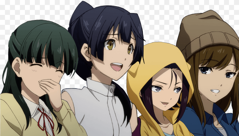 Download Laughing Girls Mayoiga Know Anime Girl Laughing, Adult, Person, Female, Woman Free Png
