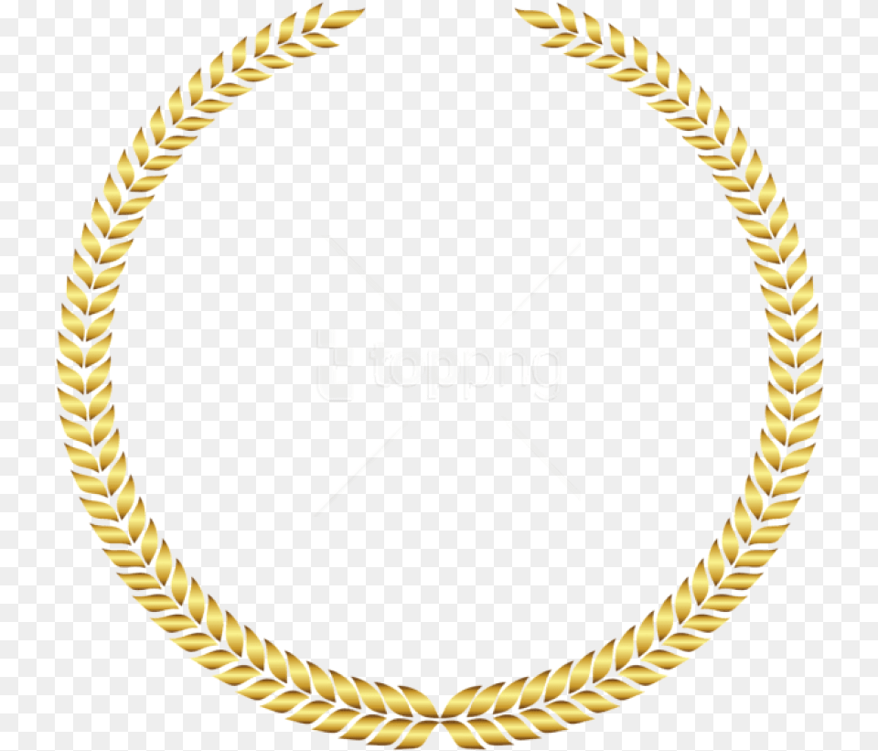Download Laurel Wreath Transparent Clipart Frame Golden Circle, Person, Face, Head, Gold Png Image