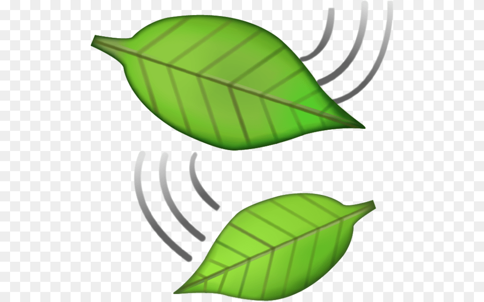 Leaf Falling Emoji In Emoji Island, Cutlery, Fork, Plant, Green Free Png Download