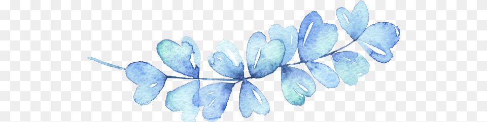 Download Leaves Leave Nature Watercolors Watercolor Leaves Watercolor Blue, Leaf, Plant, Petal, Flower Png Image