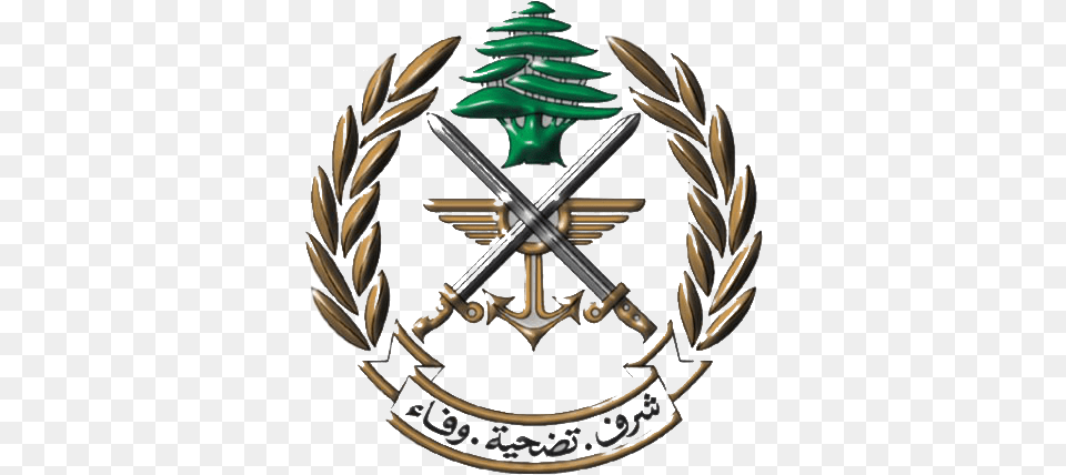 Lebanese Army Emblem Better Lebanese Army Logo, Symbol, Smoke Pipe, Blade, Dagger Free Png Download