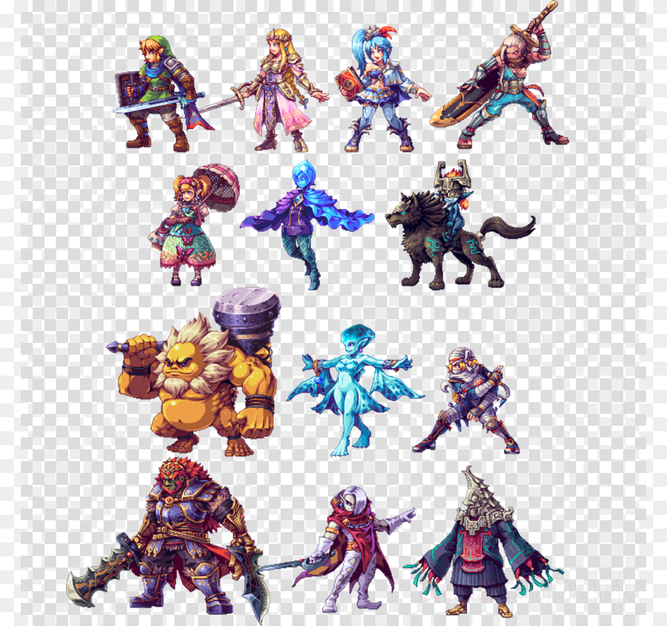 Download Legend Of Zelda Breath Of The Wild Sprites Legend Of Zelda Breath Of The Wild Sprite, Adult, Person, Female, Woman Png Image