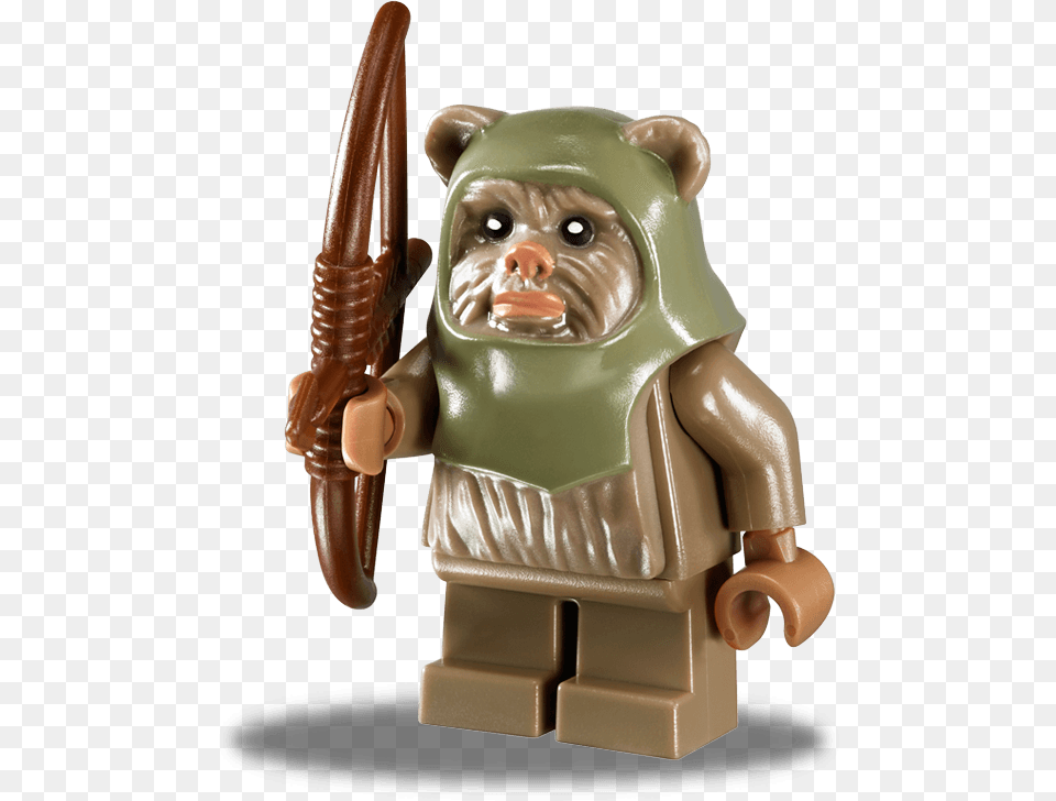 Lego Star Wars Ewok Wicket, Figurine, Smoke Pipe, Animal, Bear Free Png Download