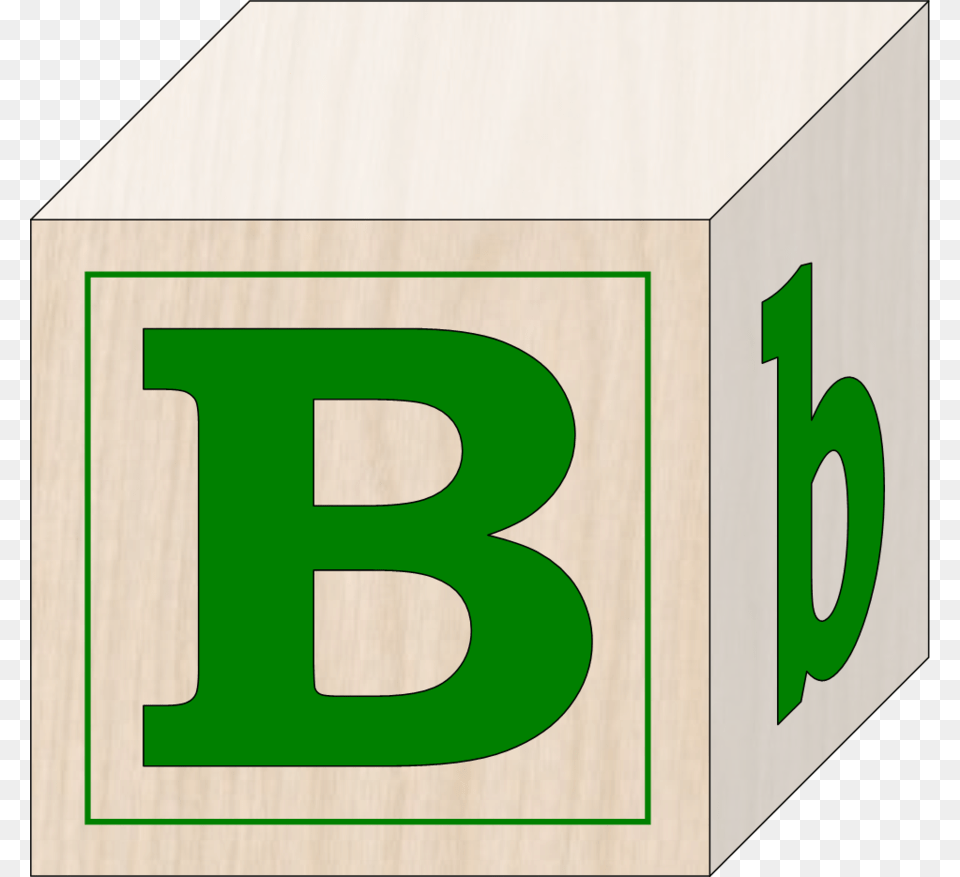 Download Letter B Block Clipart Clip Art Rectangle Clipart Free, Number, Symbol, Text, Plywood Png Image