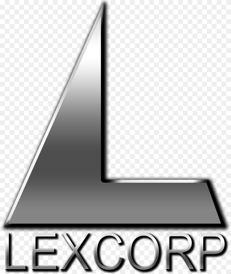 Lexcorp Lex Luthor Corp Logo, Lighting, Triangle, Text, Blade Free Png Download