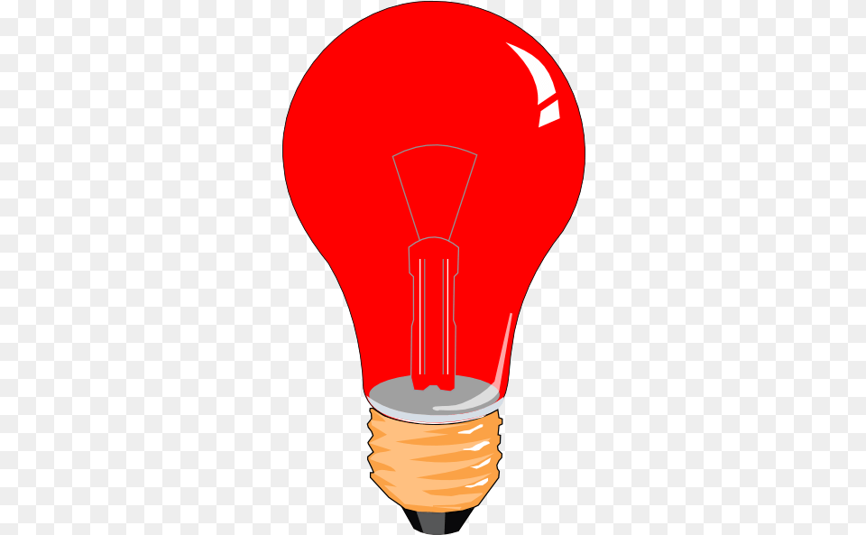 Download Light Bulb Clipart Red Lamp Clipart, Lightbulb, Person Free Png