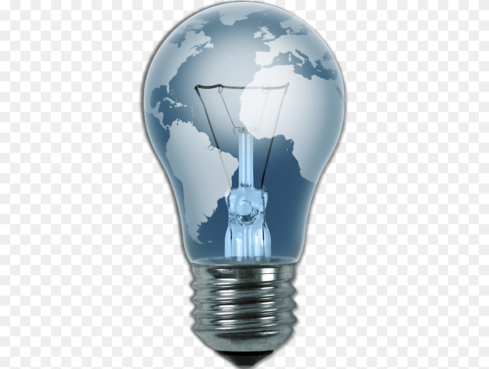 Light Bulb Transparent Images Earth Light Light Bulb Earth, Lightbulb Free Png Download