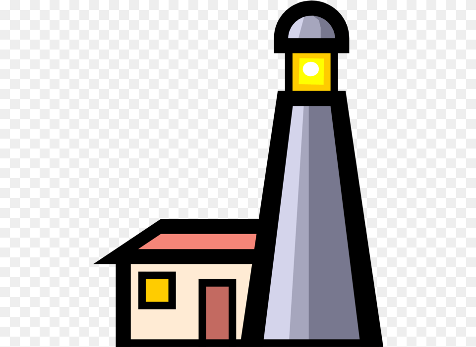 Light Lighthouse Vector Illustration Graphics Clip Art, Lighting, Architecture, Building, Tower Free Png Download