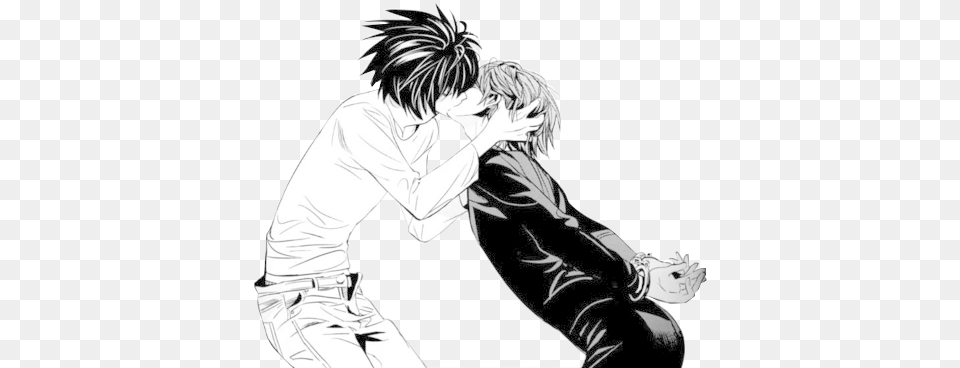 Light Yagami And L Kiss Light Yagami And L Kiss, Book, Comics, Manga, Publication Free Png Download