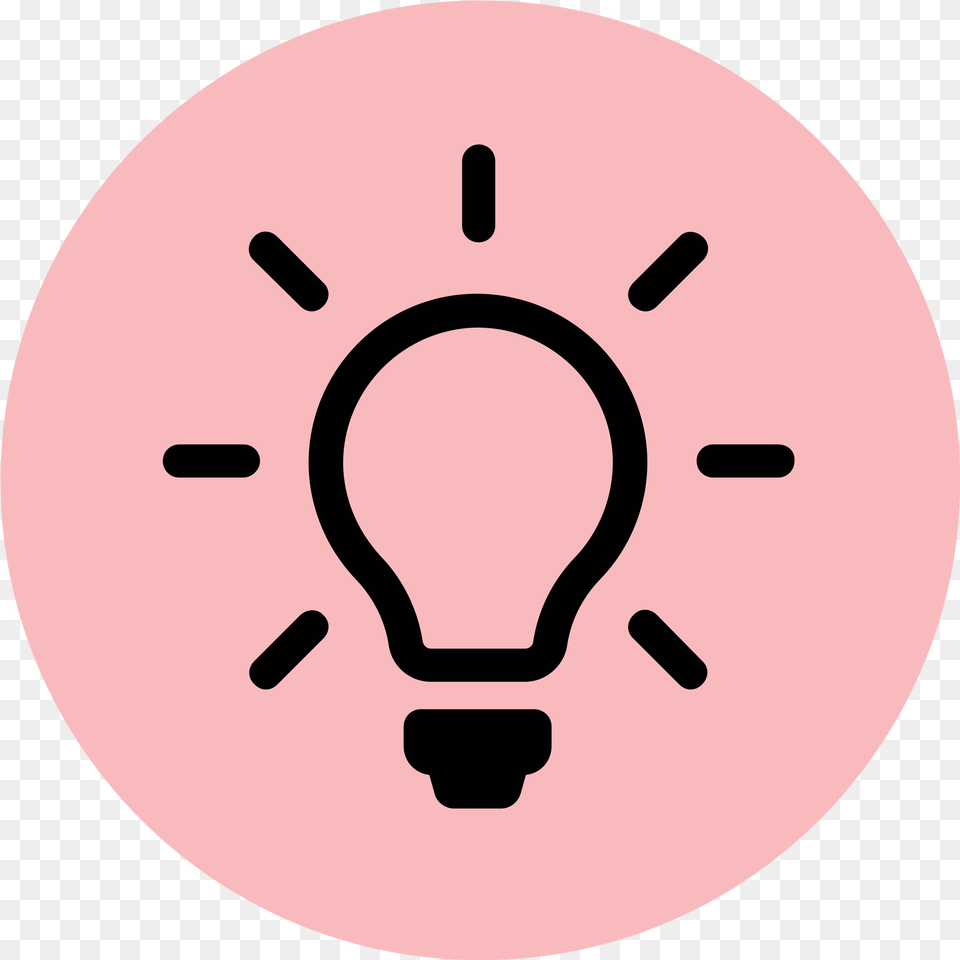 Download Lightbulb Clipart Pink Pink Light Bulb Clip Art, Disk Free Png