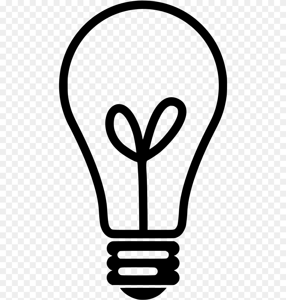 Download Lightbulb Icon Transparent Background, Gray Free Png