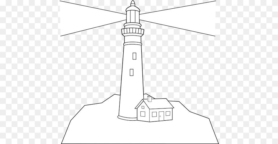 Download Lighthouse Transparent Clipart Free Outline Of A Lighthouse, Architecture, Beacon, Building, Tower Png Image