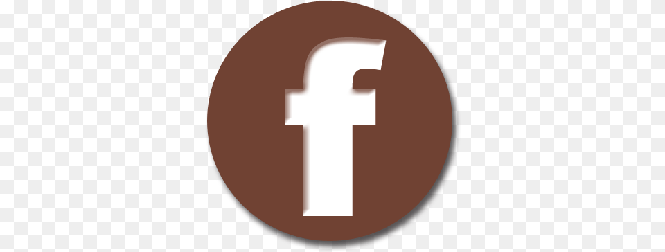 Download Like Us Brown Facebook Icon Facebook Icon Brown, Number, Symbol, Text, Cross Png