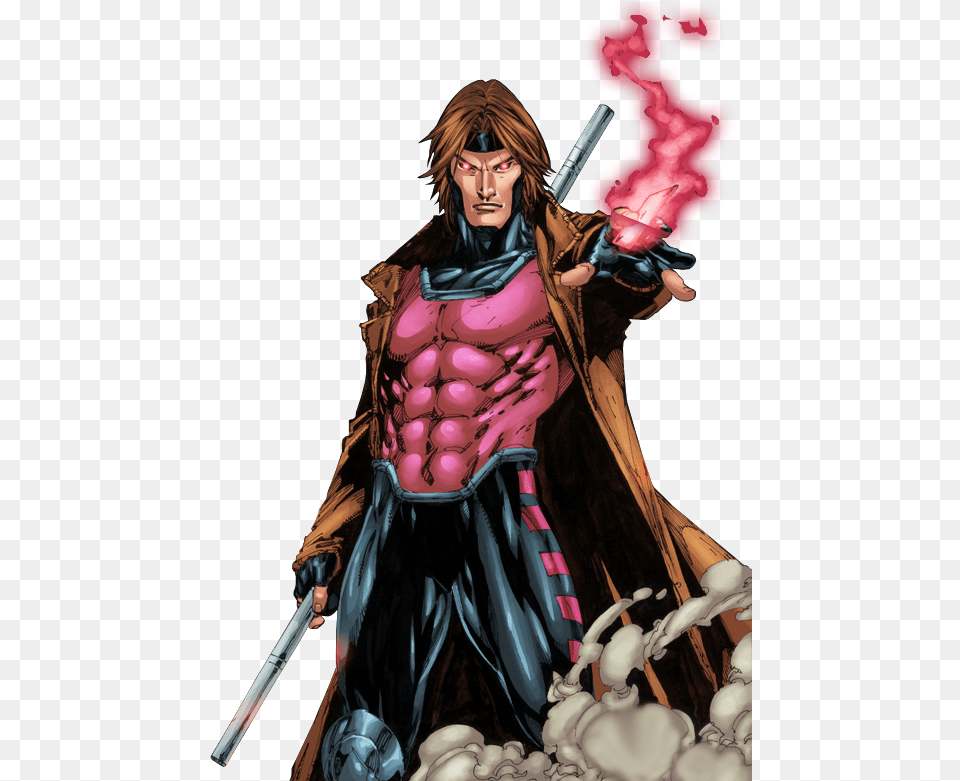 Download Liked Like Share Gambit X Men, Book, Comics, Publication, Adult Free Transparent Png