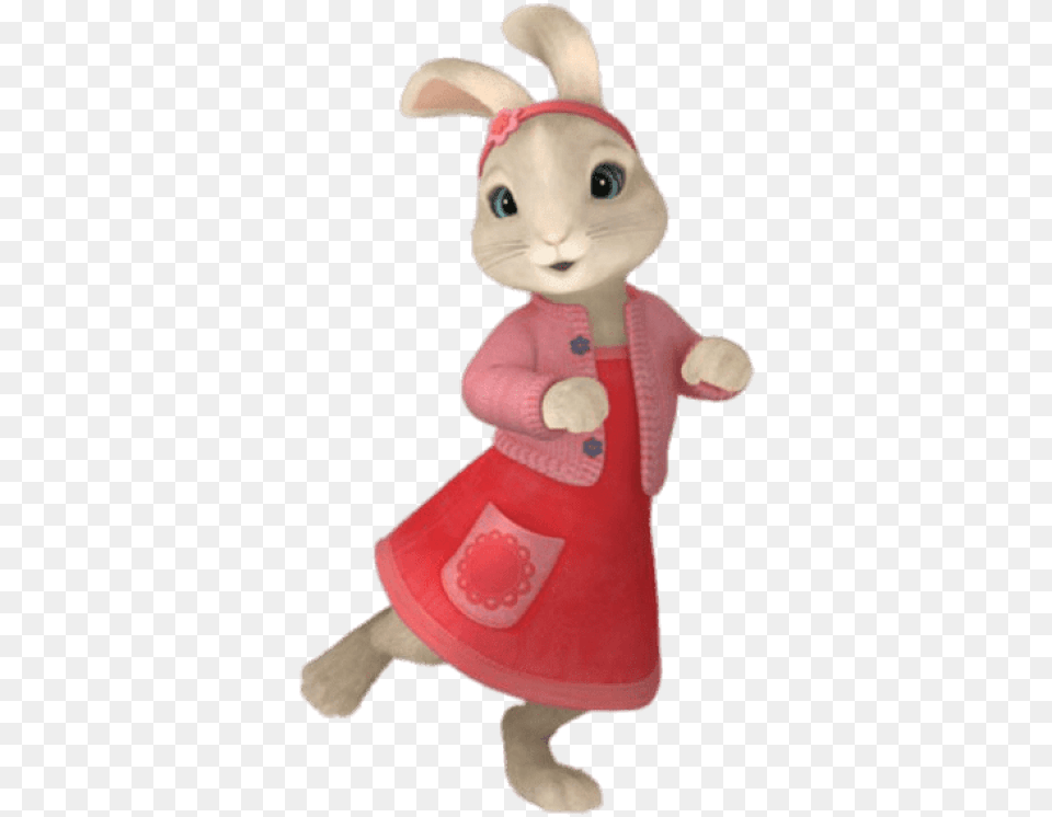 Download Lily Bobtail Dancing Images Background Girl Rabbit In Peter Rabbit, Toy, Plush, Winter, Nature Free Transparent Png