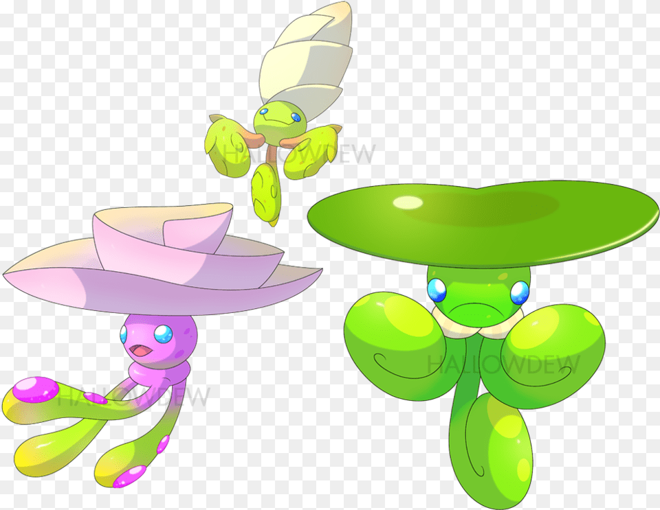 Download Lily Pad Pokemon By Hallowdew Pokmon Sun And Lily Pad Fakemon, Flower, Plant, Water, Pond Lily Free Transparent Png