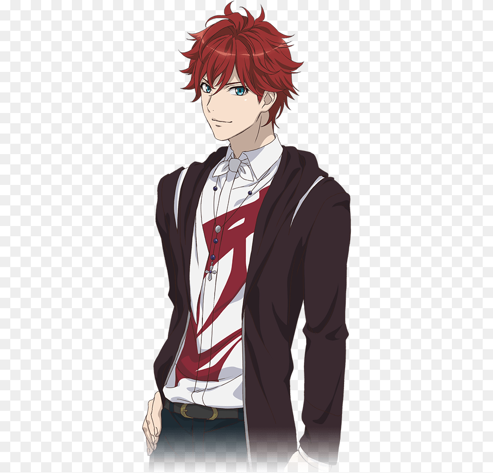 Download Lindo Tachibana Dance With Devils Red Hair Anime Anime Boy With Red Hair Transparent, Adult, Person, Man, Male Png