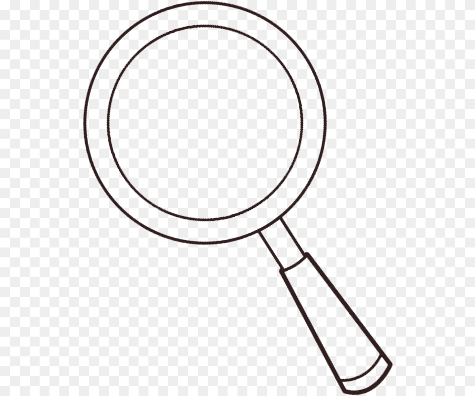 Download Line Art, Magnifying, Racket Free Transparent Png