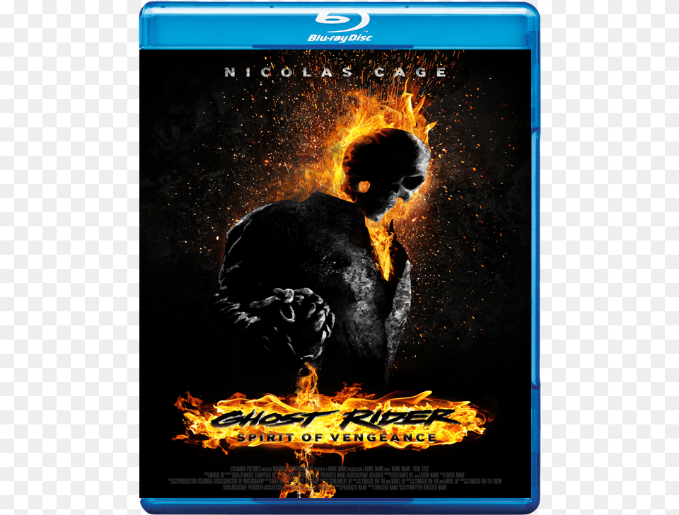 Link Film Ghost Rider, Advertisement, Poster, Bonfire, Fire Free Png Download