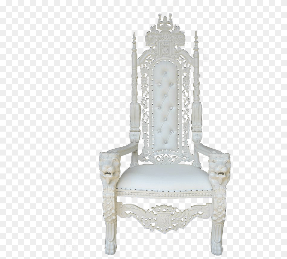 Download Lion Throne Chair White World Queen Chair, Furniture, Wedding, Person, Adult Free Transparent Png