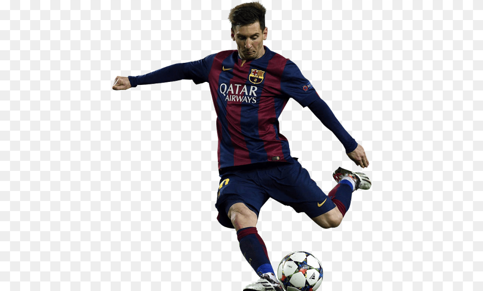 Download Lionel Messi Kick Up A Soccer Ball Full Size Football Player, Sport, Soccer Ball, Sphere, Person Free Transparent Png