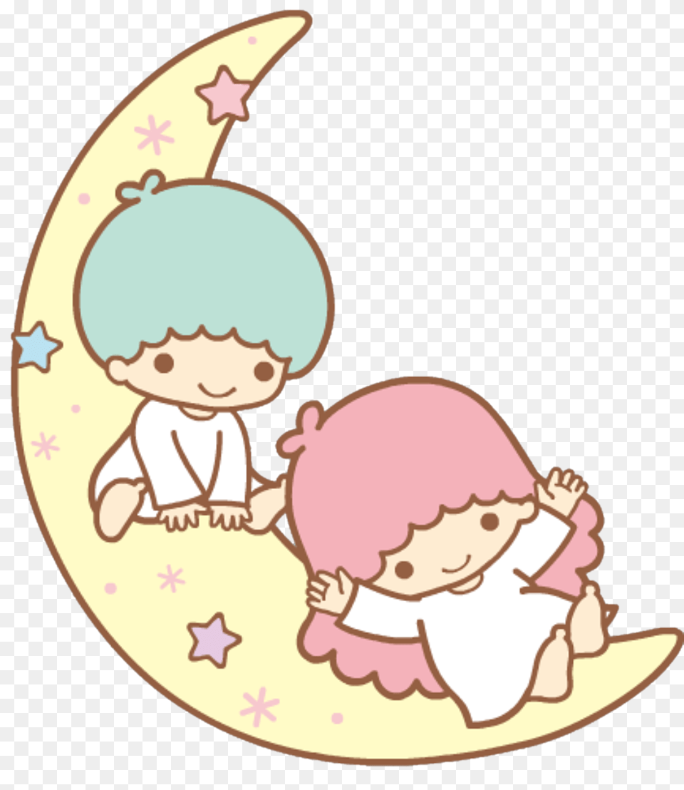 Download Little Twin Stars Little Twin Stars Sanrio, Baby, Person, Face, Head Free Png