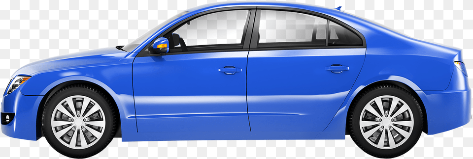 Download Live Remote Video Monitoring Blue Car Side View, Spoke, Vehicle, Machine, Sedan Free Transparent Png