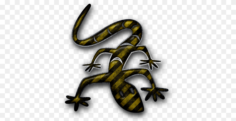 Download Lizardpngtransparentimagestransparent Striped Reptile Yellow Black, Animal, Lizard, Gecko, Amphibian Free Transparent Png