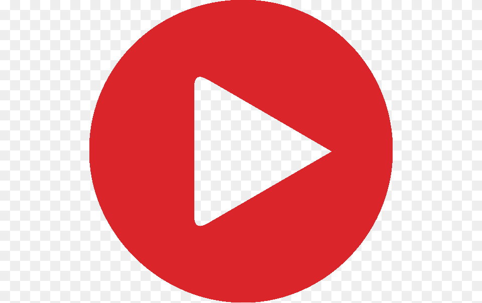 Download Logo Play Youtube Button Image Hd Youtube Icon For Website, Sign, Symbol, Triangle, Road Sign Png