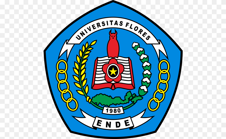 Download Logo Universitas Flores Vector Link Di Bawah Us Department Of Labor, Badge, Emblem, Symbol, Animal Png Image