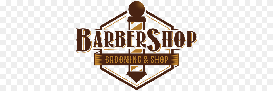 Logotype Emblem Barber Barbershop Logo Illustration, Badge, Symbol, Architecture, Building Free Png Download
