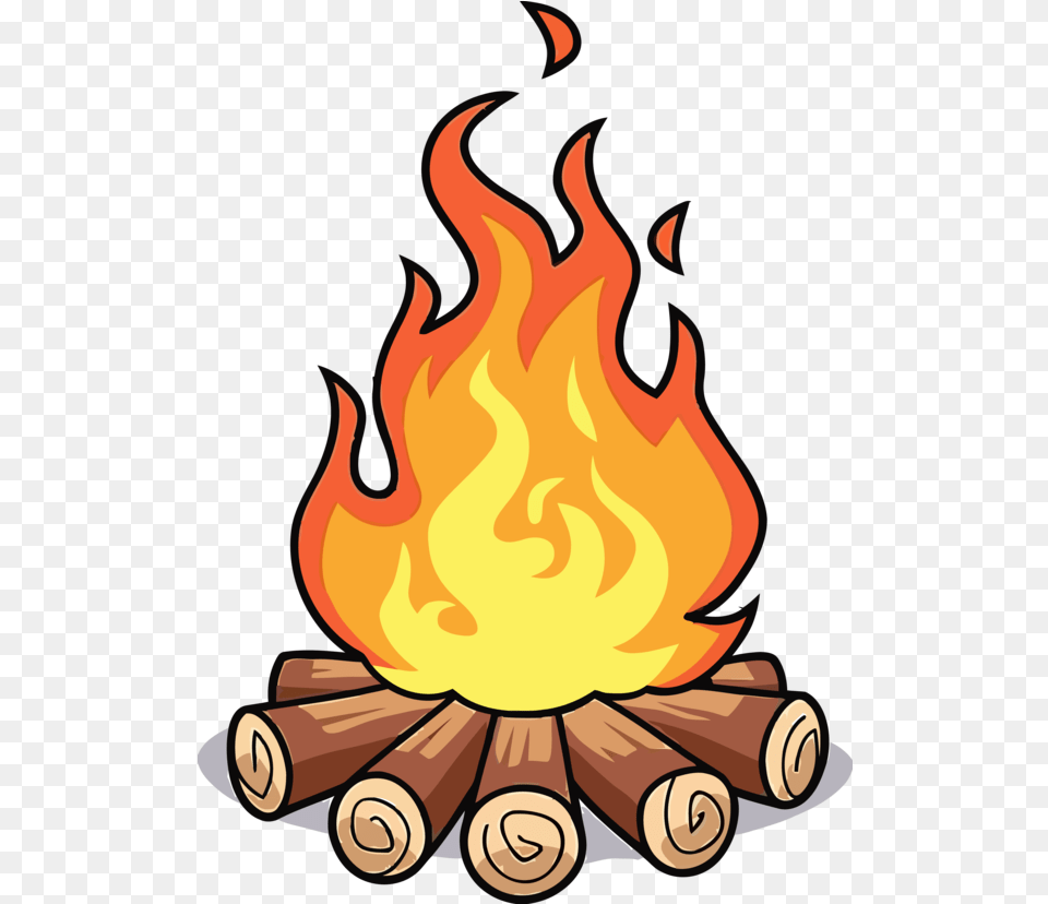 Download Lohri Cartoon Flame Fire For Campfire Clipart, Bonfire Png