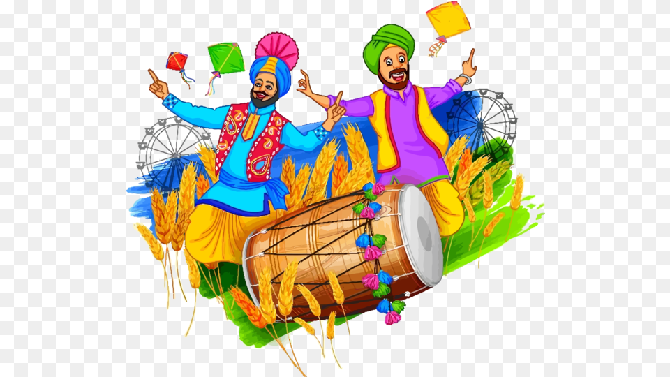 Download Lohri Folk Dance Hand Drum Indian Musical Happy Baisakhi, Adult, Female, Person, Woman Free Transparent Png