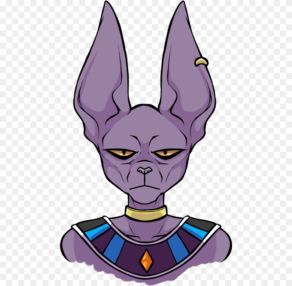 Lord Beerus Dragon Ball Z Beerus Head, Person, Baby, Purple, Art Free Png Download