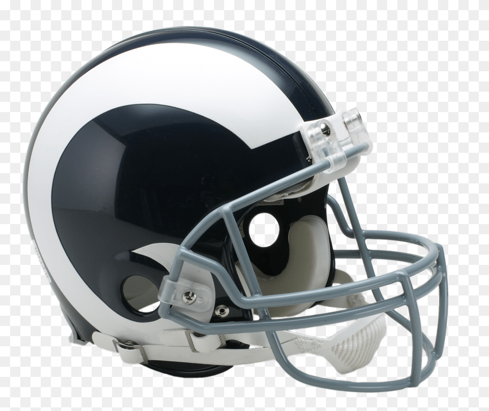 Download Los Angeles Rams Vsr4 Football Helmet, American Football, Football Helmet, Sport, Person Png