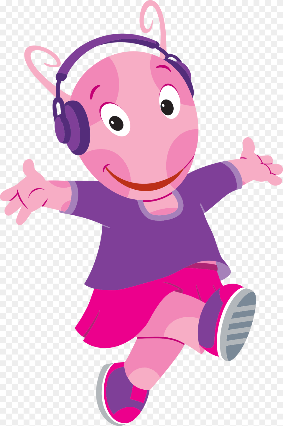 Download Los Backyardigans Uniqua, Purple, Baby, Person, Face Free Png