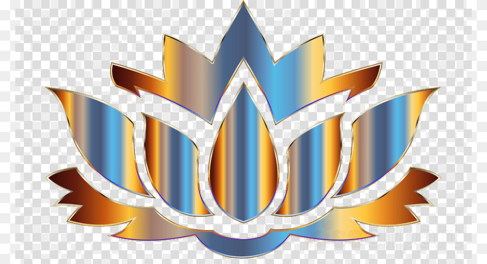 Download Lotus Flower Vector Clipart Sacred Lotus Clip Flor De Loto Y Reiki, Smoke Pipe, Emblem, Symbol, Pattern Png