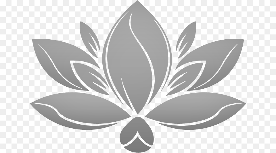 Lotus Gray No Background Nenuphar Restaurant, Leaf, Plant, Stencil, Pattern Free Png Download