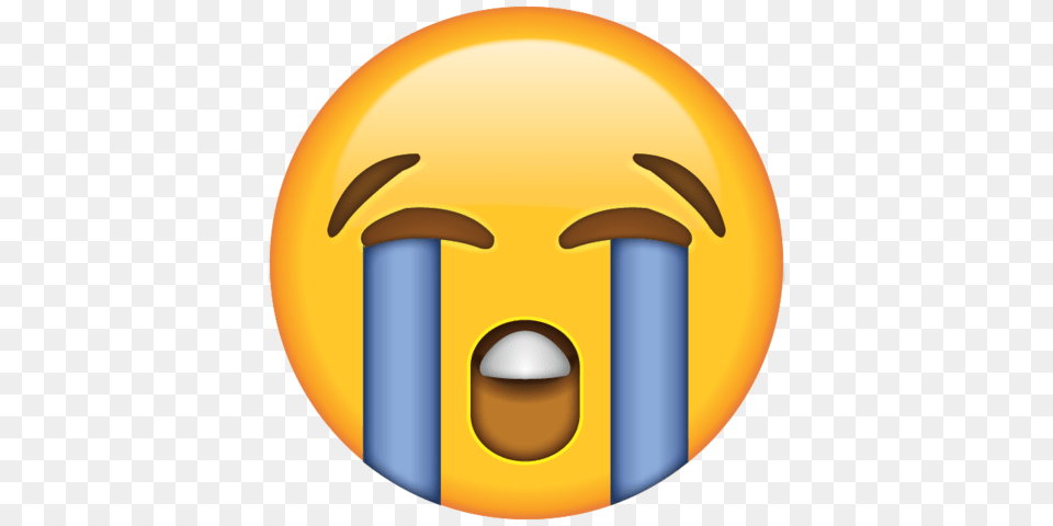 Download Loudly Crying Face Emoji Icon Emojis, Sphere, Logo, Astronomy, Moon Free Png