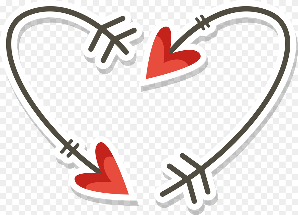 Download Love Arrow Heart Arrows Background, Knot Free Transparent Png