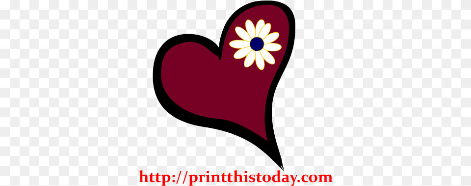 Love Clipart Cute Heart Heart And Flower Clipart Heart, Clothing, Hat, Petal, Plant Free Png Download