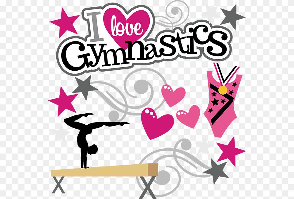 Download Love Gymnastics Clipart I Love Gymnastics Clip Art, Graphics, Flower, Plant Png