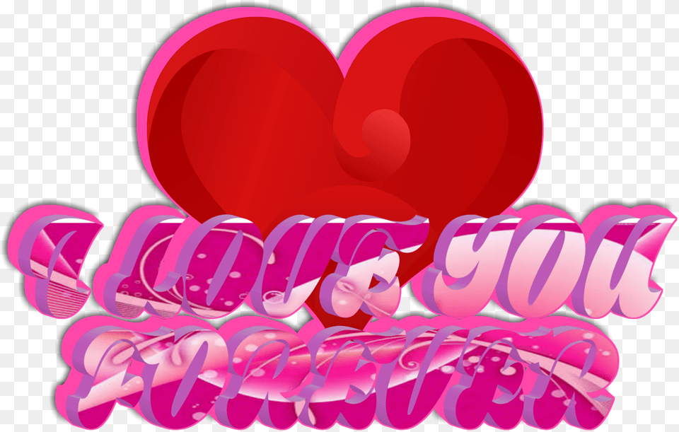 Download Love Heart 3d Red Forever Heart Full Size Forever Love Hearts, Balloon Free Png