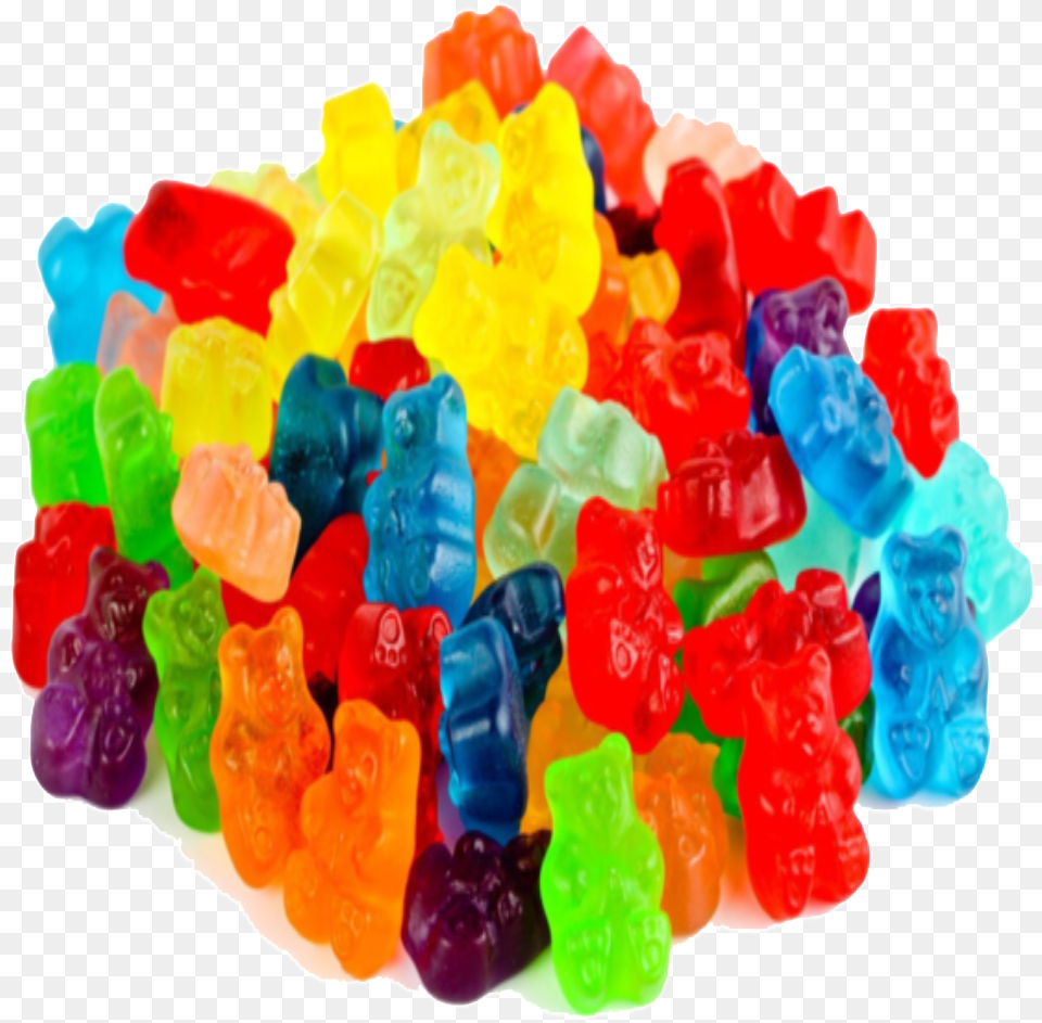 Download Love Hemp Cbd Gummy Bears 10mg Per Bear Gummy Bear Candy, Birthday Cake, Cake, Cream, Dessert Free Png