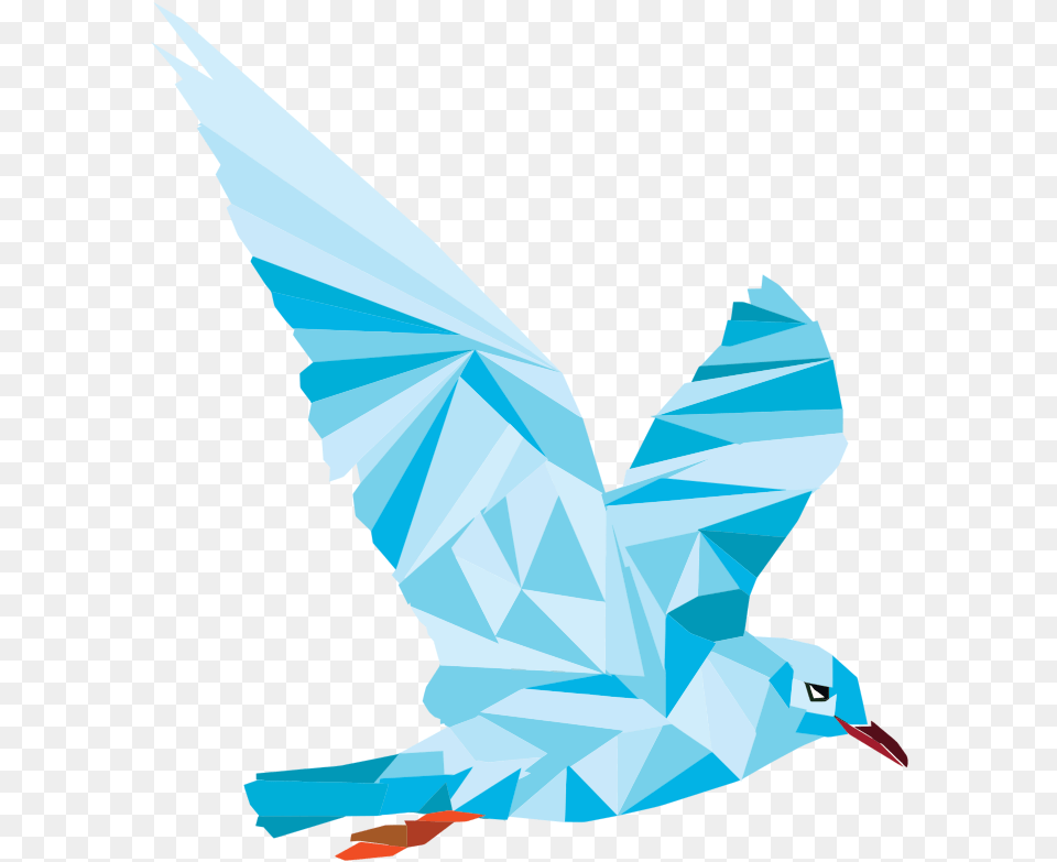 Download Low Poly Blue Bird Pigeons And Doves Full Size Hummingbird, Animal, Flying, Beak, Booby Free Png
