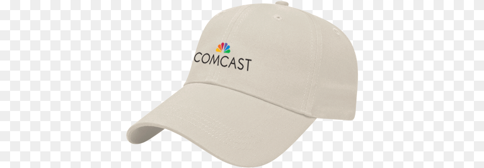 Download Low Profile Cap With Comcast Peacock Logo Comcast Baseball Cap, Baseball Cap, Clothing, Hat, Hardhat Png Image
