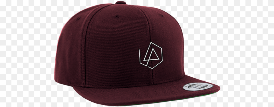 Download Lp Hex Logo Maroon Snapback Hat Linkin Park Baseball Cap, Baseball Cap, Clothing, Helmet Png